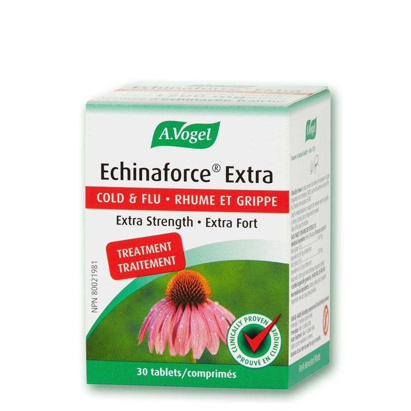 BioForce - AVogel Remedies - Echinaforce Extra - Cold & Flu - 30 Tabs - Limolin 