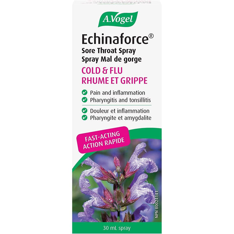 BioForce - AVogel Remedies - Echinaforce Sore Throat Spray - Cold & Flu - 30ml - Limolin 