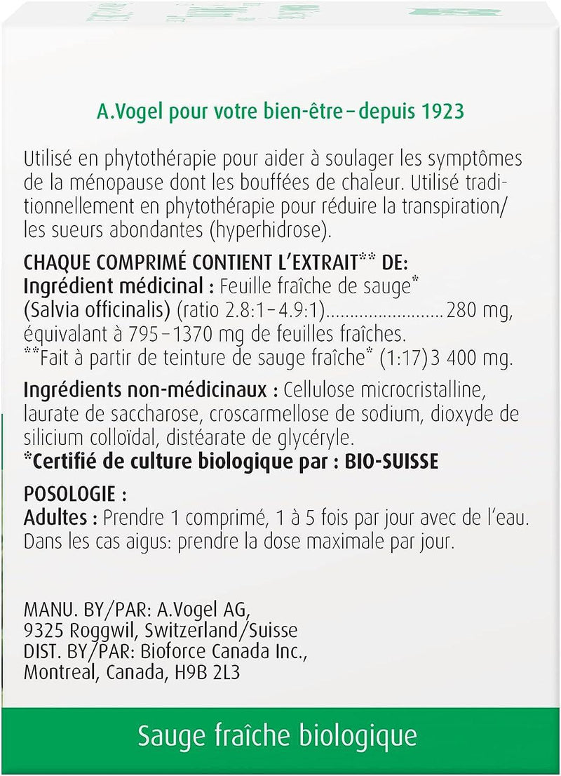 BioForce - AVogel Remedies, MENOFORCE - HOT FLASHES, 90 TABS - Limolin 