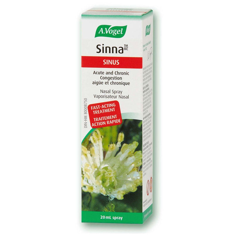 BioForce - AVogel Remedies - Sinna Nasal Spray - Sinus Congestion - Fast Acting - 20ml - Limolin 