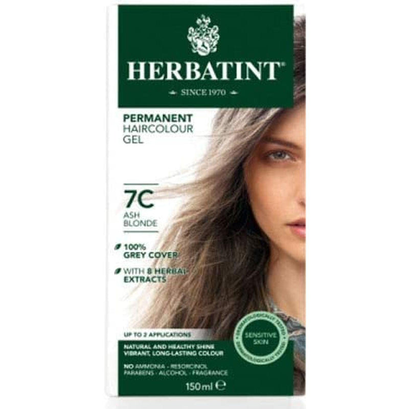 BioForce - Herbatint - Permanent Hair Color - C7 Ash Blonde - 135ml - Limolin 