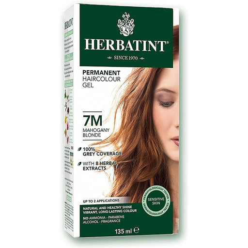 BioForce - Herbatint - Permanent Hair Color - M7 Mahogany Blonde - 135ml - Limolin 