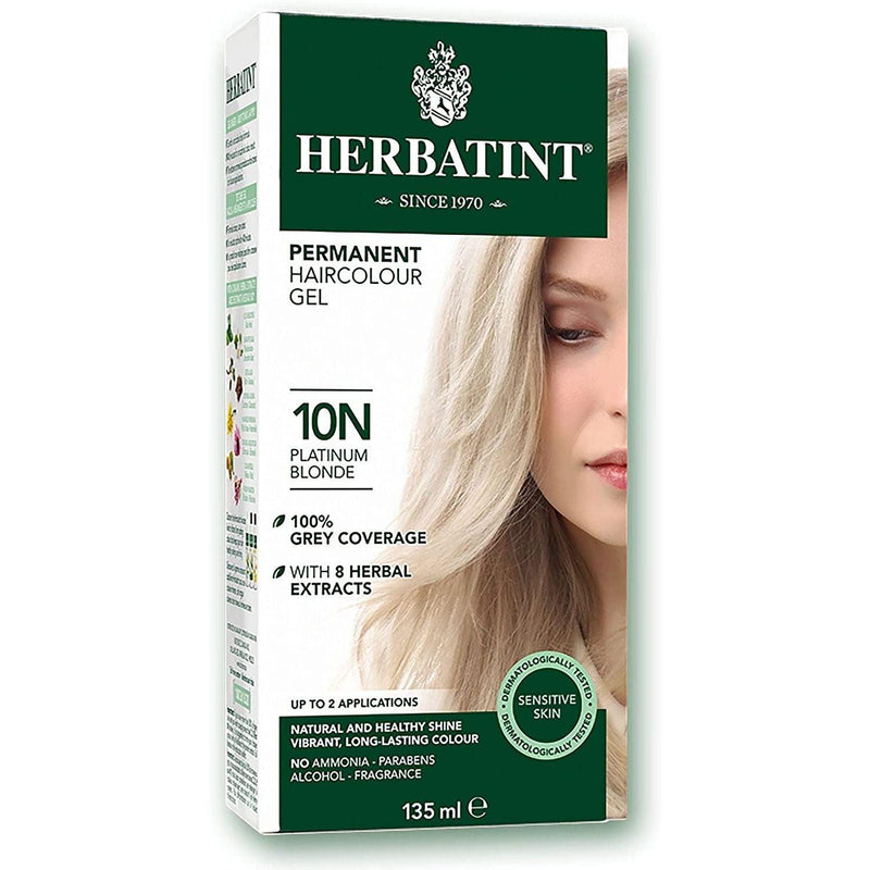 BioForce - Herbatint - Permanent Hair Color - N10 Platinum Blonde - 135ml - Limolin 