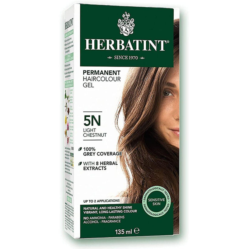 BioForce - Herbatint - Permanent Hair Color - N5 Light Chestnut - 135ml - Limolin 