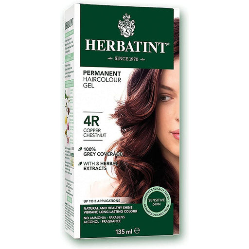 BioForce - Herbatint - Permanent Hair Color - R4 Copper Chestnut - 135ml - Limolin 