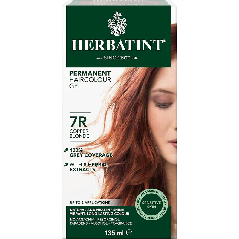 BioForce - Herbatint - Permanent Hair Color - R7 Copper Blonde - 135ml - Limolin 