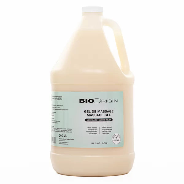BioOrigin - Gel de massage 100% Naturel Musculaire/Muscle Relief 1gallon - Limolin 