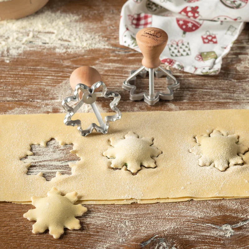Marcato - Biscottini Stamp Kit é Star 65 mm + Flower 70 mm Cookie Tools