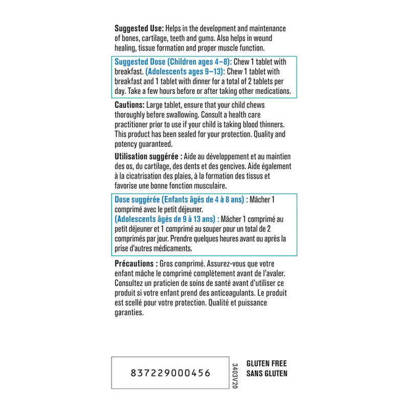 Body Plus - Complete Calcium for Kids - 60 Tab - Limolin 