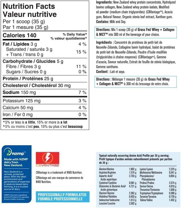 Body Plus - Vanilla Collagen & MCT Whey (700 g) - Limolin 