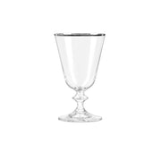 Bohemia Crystal - Bella - White Wine Glass with Platinum Rim