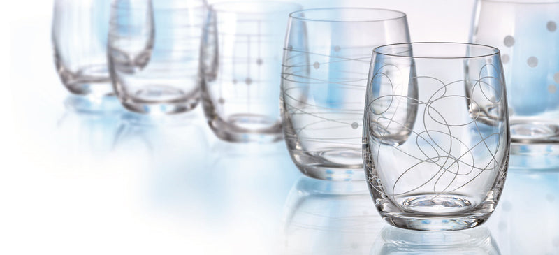 Bohemia Crystal - Elements OF/stemless 6 asst"d 300ml - Limolin 