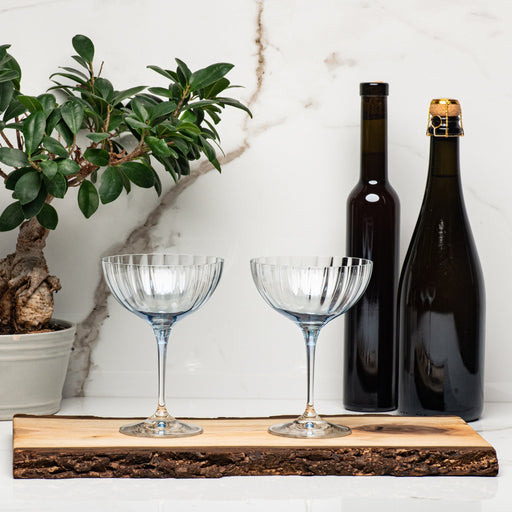 Bohemia Crystal - Lustre Cocktail Coupe Ceylon Blue - Limolin 