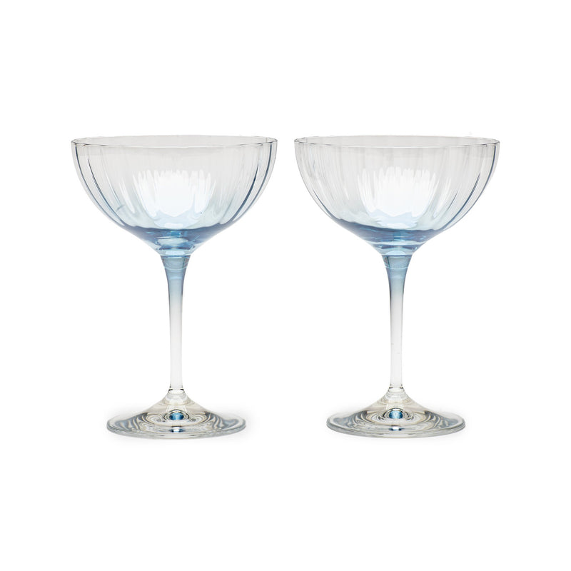 Bohemia Crystal - Lustre Cocktail Coupe Ceylon Blue - Limolin 