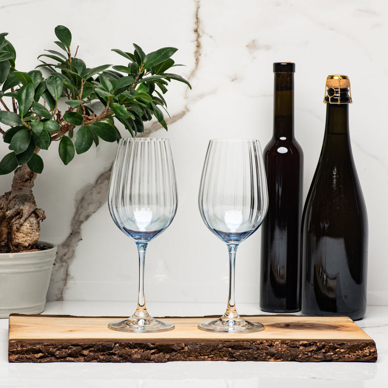 Bohemia Crystal - Lustre Wine Glass 350ml Ceylon Blue - Limolin 