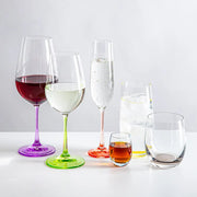 Bohemia Crystal - Rainbow Flute (Set of 6) assorted - Limolin 