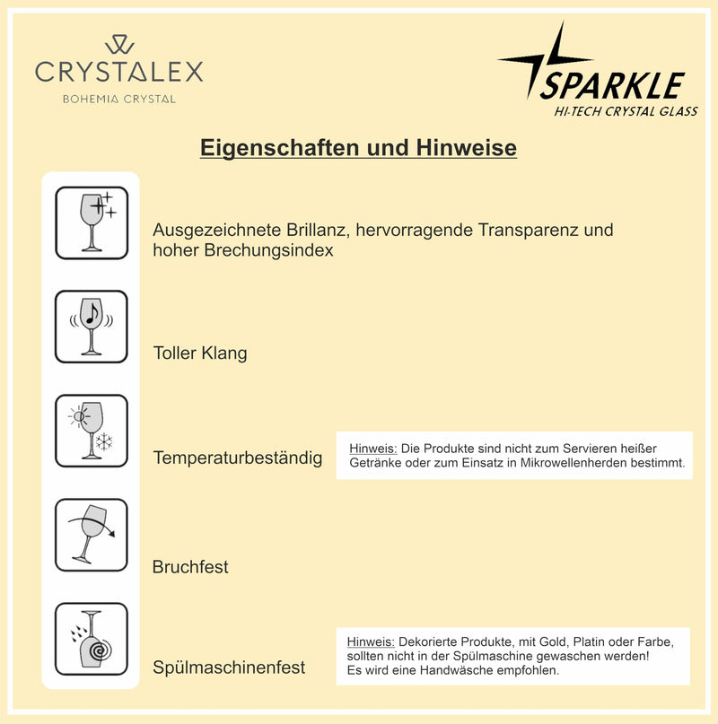 Bohemia Crystal - Rainbow Fresh Champagne Flute (Set of 6) Assorted - Limolin 
