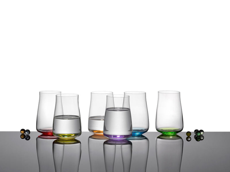 Bohemia Crystal - Rainbow Fresh Highball Tumbler (Set of 6) Assorted - Limolin 
