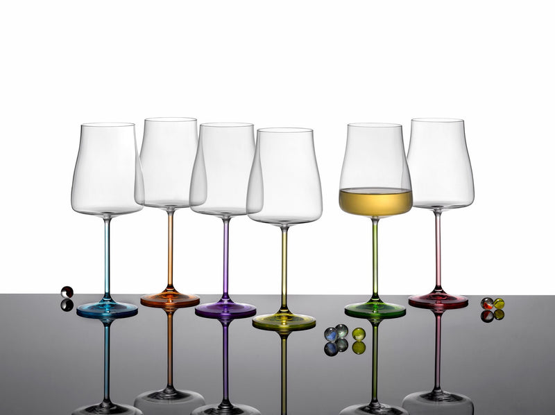 Bohemia Crystal - Rainbow Fresh Wine 400ml (Set of 6) Assorted - Limolin 