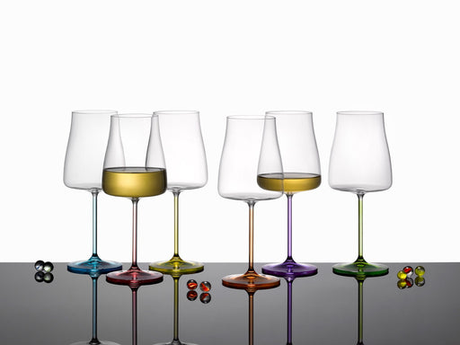 Bohemia Crystal - Rainbow Fresh Wine 600ml (Set of 6) Assorted - Limolin 