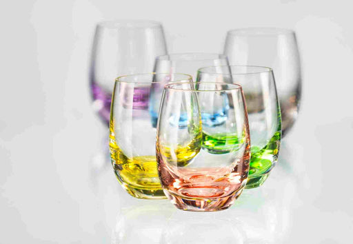 Bohemia Crystal - Rainbow Shot glass (Set of 6) assorted - Limolin 