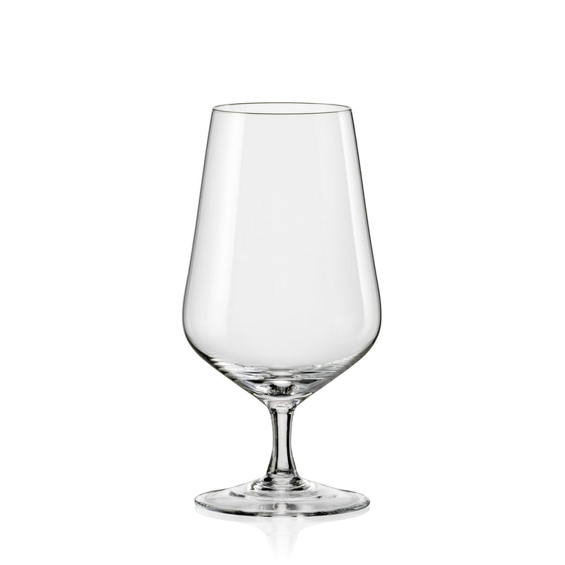 Bohemia Crystal - Sandra Footed Beer/water (Set of 6) - Limolin 