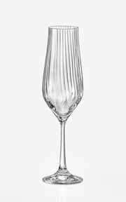 Bohemia Crystal - Tulipa Optic Champagne Flute (Set of 6) - Limolin 