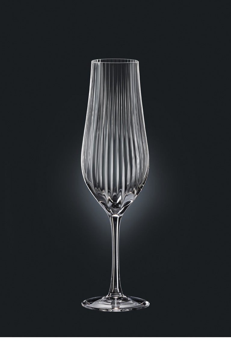 Bohemia Crystal - Tulipa Optic Champagne Flute (Set of 6) - Limolin 