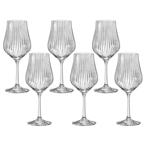 Bohemia Crystal - Tulipa Optic Red Wine (Set of 6) - Limolin 