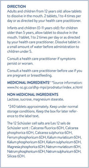 Boiron - #10 Natrum Phosphoricum 6DH Schüssler cell salts 240 tablets - Limolin 