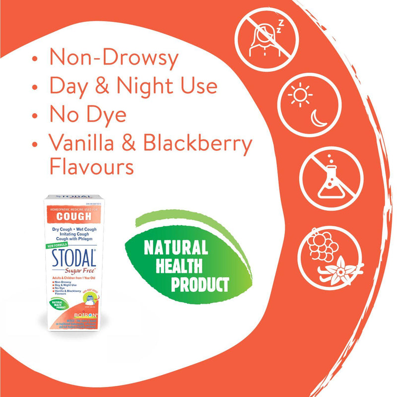 Boiron - Stodal Sugar Free, 200ML - Limolin 