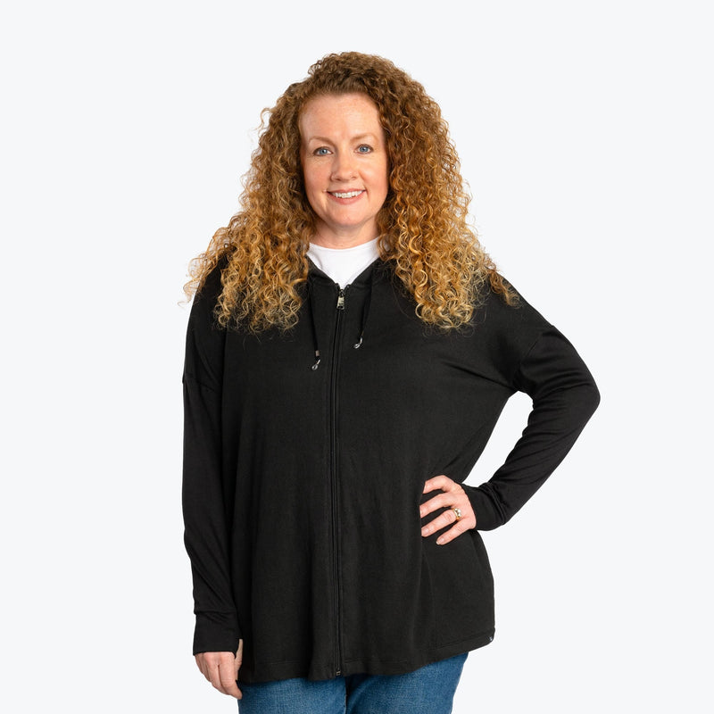 LUG - Bolero Brushed Sweater Knit Zip-Up