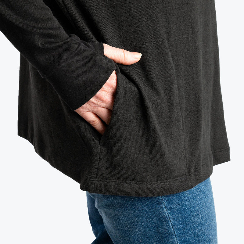 LUG - Bolero Brushed Sweater Knit Zip-Up