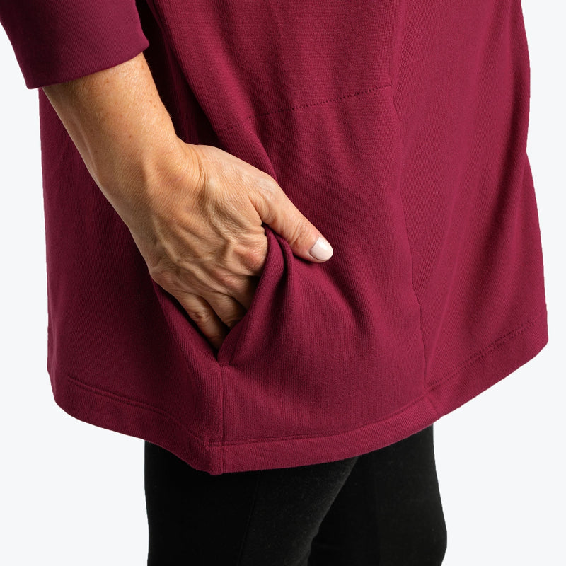 LUG - Bolero Brushed Sweater Knit Zip-Up