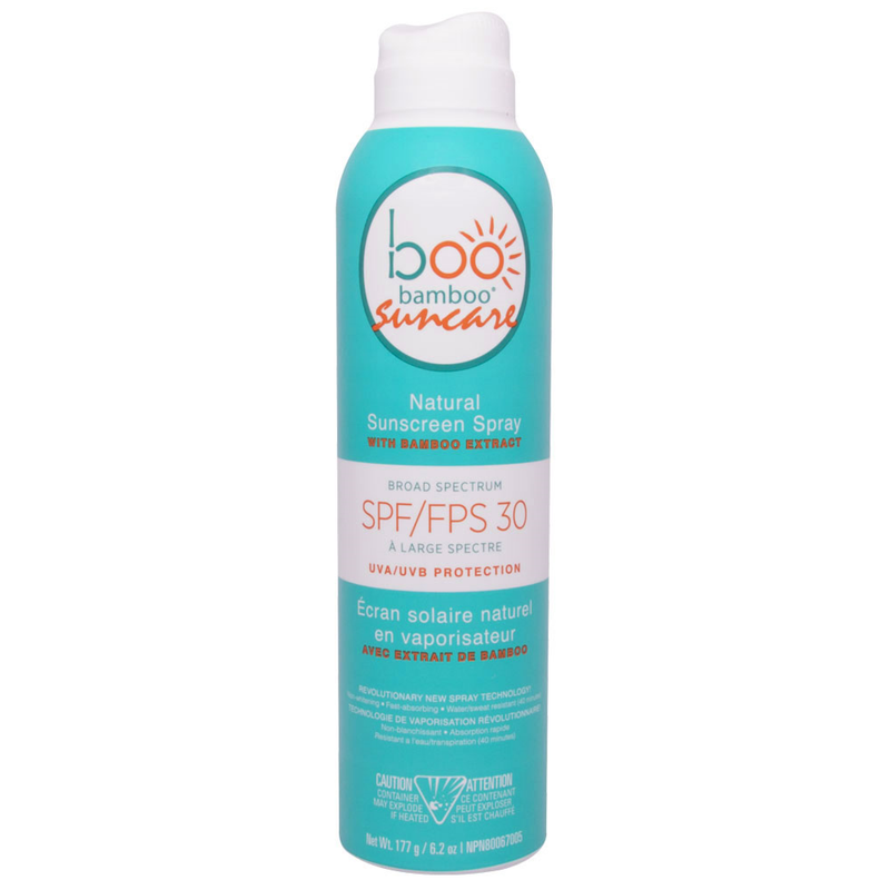 Boo Bamboo - Natural Sunscreen Spray SPF30 - 177g - Limolin 