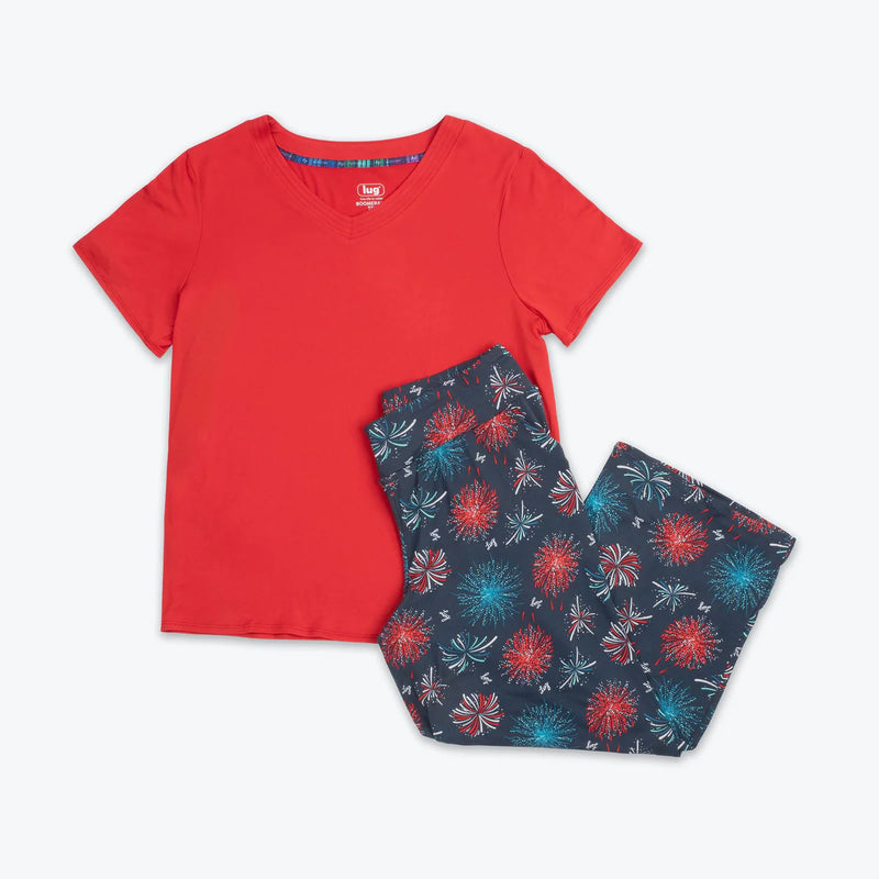 LUG - Boomerang Relaxed Tee & Cropped Pants Set