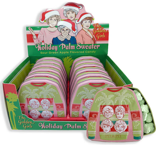 Boston America - Golden Girls - Holiday Palm Sweater Tin - SOUR GREEN APPLE - Limolin 
