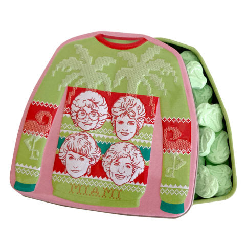 Boston America - Golden Girls - Holiday Palm Sweater Tin - SOUR GREEN APPLE - Limolin 
