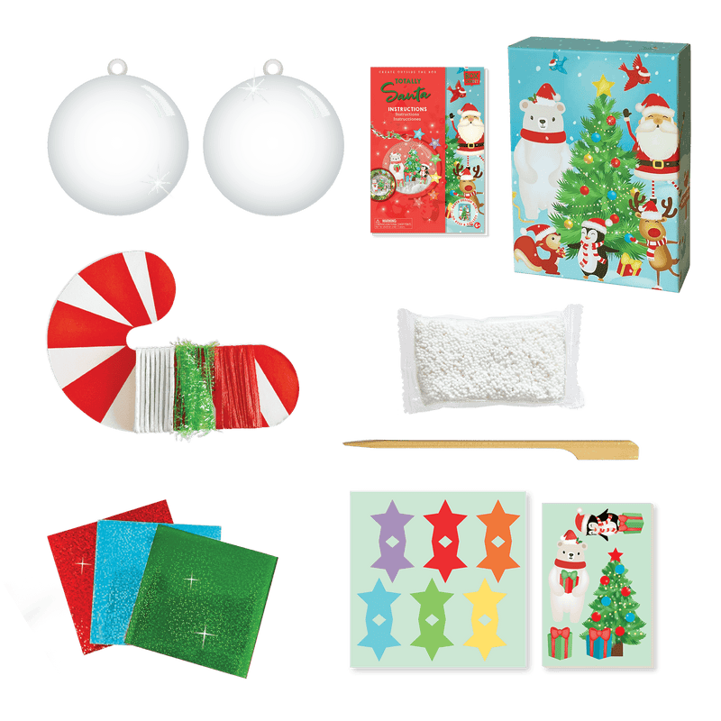 Box Candiy - Totally Santa - Christmas Tree Ornament Art Set - Limolin 