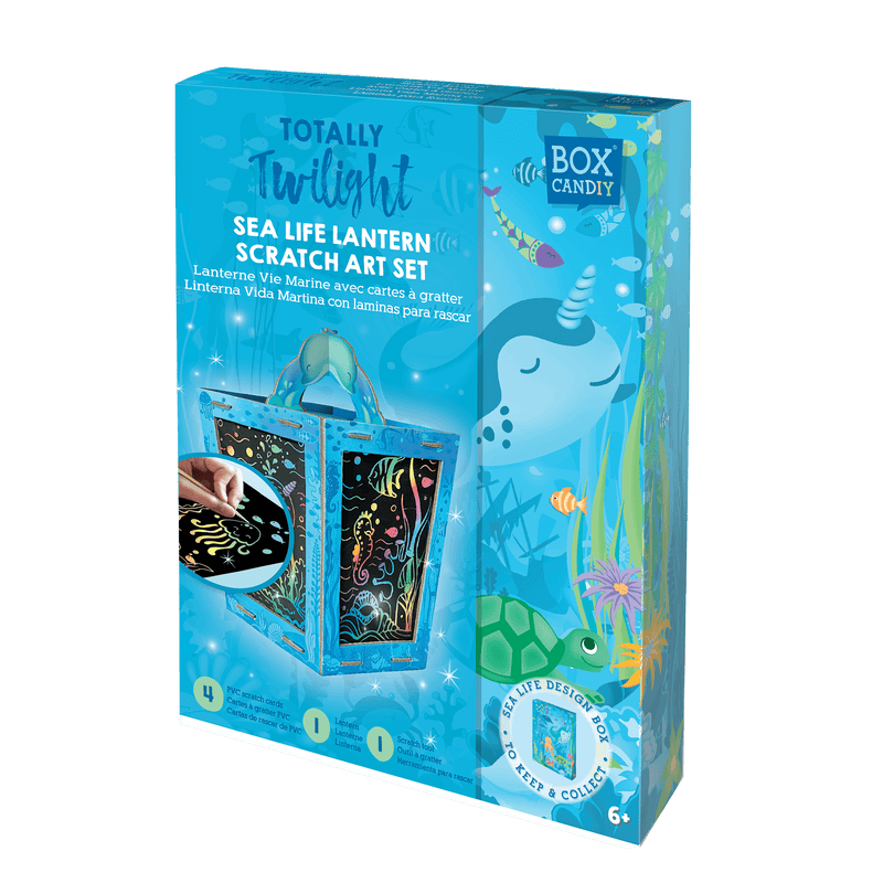 Box Candiy - Totally Twilight - Sea Life Lantern To Scratch Art Set - Limolin 