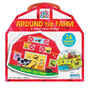 Briarpatch - World of Eric Carle - Around The Farm - 2-Sided Floor Puzzle - Limolin 