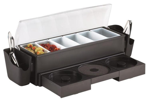 Browne - Bar Caddy, All In One, 6-Compartments, 500ml/1.1pt, 20x7x6"/50.8x17.8x15.2cm - Limolin 