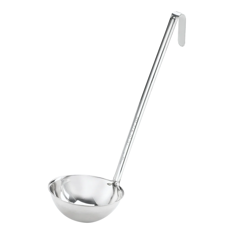Browne - CONVENTIONAL Ladle, Two-Piece, 6oz/177ml, 12.5"/31.75cm, Heavy gauge, SS - Limolin 