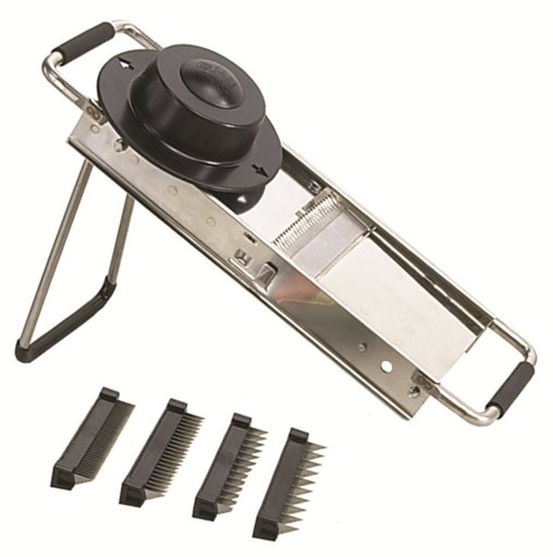 Browne - Chef Mandolin Slicer, w/4 Blades & Stand, 16.5x5.5x3"/42x14x7.6cm - Limolin 