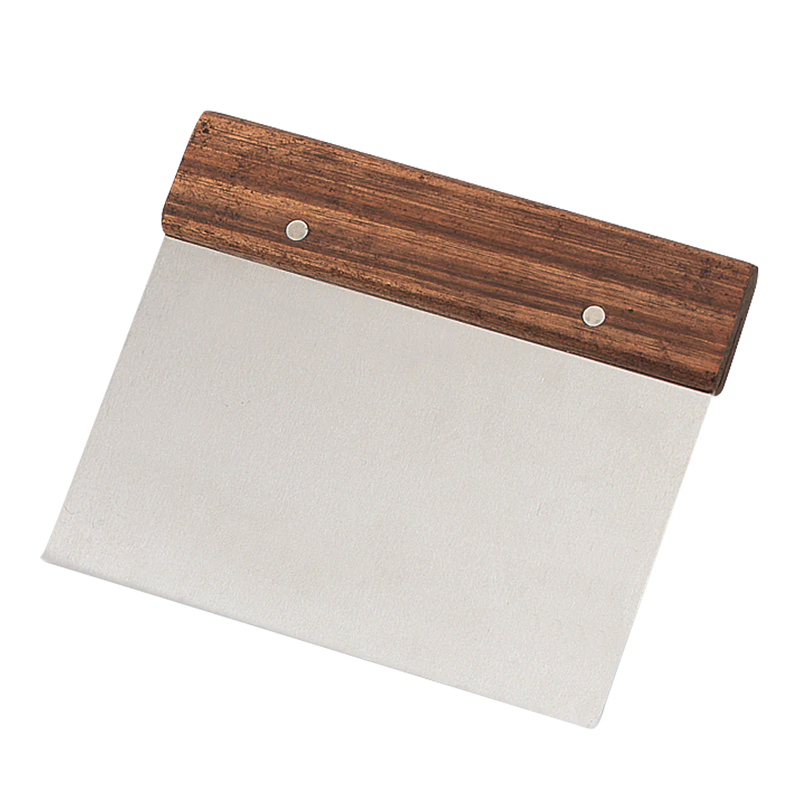 Browne - Dough Scraper, Hardwood Handle, SS Blade, 5x7"/12.7x17.8cm - Limolin 