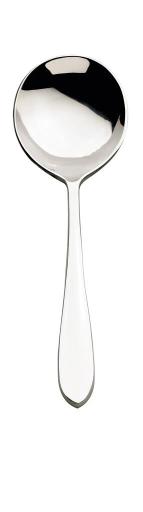 Browne - ECLIPSE Round Soup Spoon, 7"/17.8cm, 18/10 SS, Mirror Finish - Limolin 