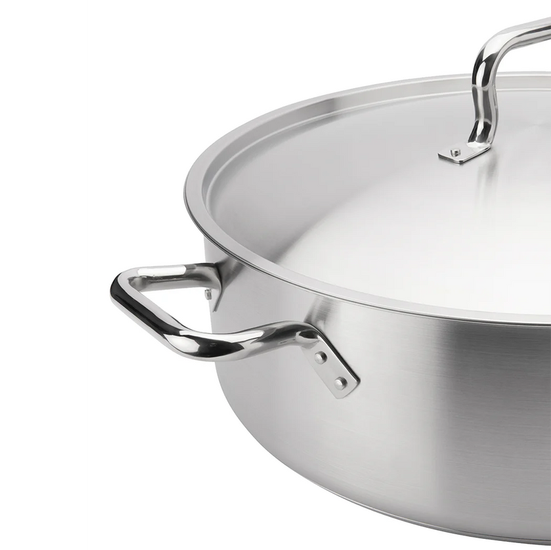 Browne - ELEMENTS Brazier with Cover - Stainless Steel, NSF Certified - Limolin 