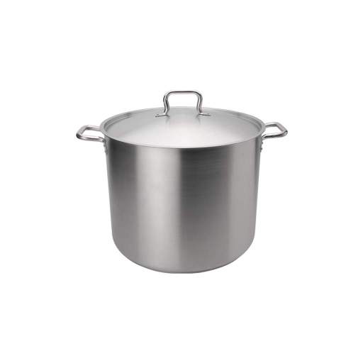 Browne - ELEMENTS Stock Pot, w/Cover, 16qt/15.L, 11x10"/ 28x25.4cm, SS, NSF - Limolin 