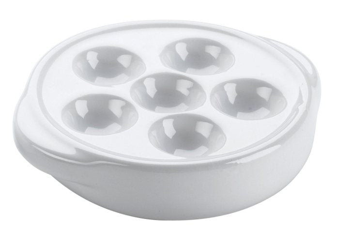 Browne - Escargot Plate, 1.5x5.3"/3.8x13.4cm, White - Limolin 