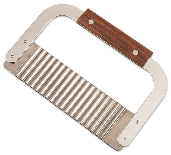 Browne - Garnish/Serrator, Hardwood Handle, Corrugated Blade, 7x2"/17.8x5.1cm, SS - Limolin 